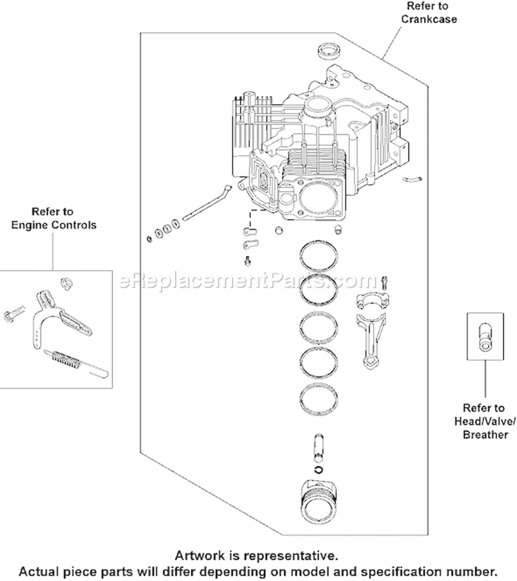 Page J Diagram and Parts List for CV20S-65616  Kohler Engine