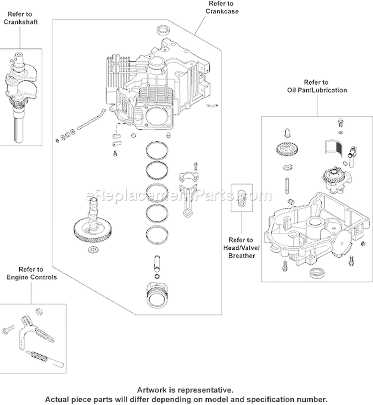 Page L Diagram and Parts List for CV20S-65607  Kohler Engine