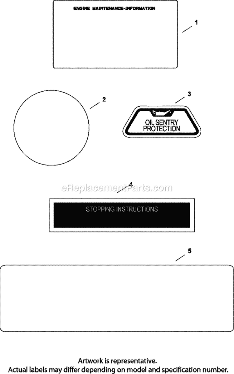 Page F Diagram and Parts List for CV22-67501  Kohler Engine