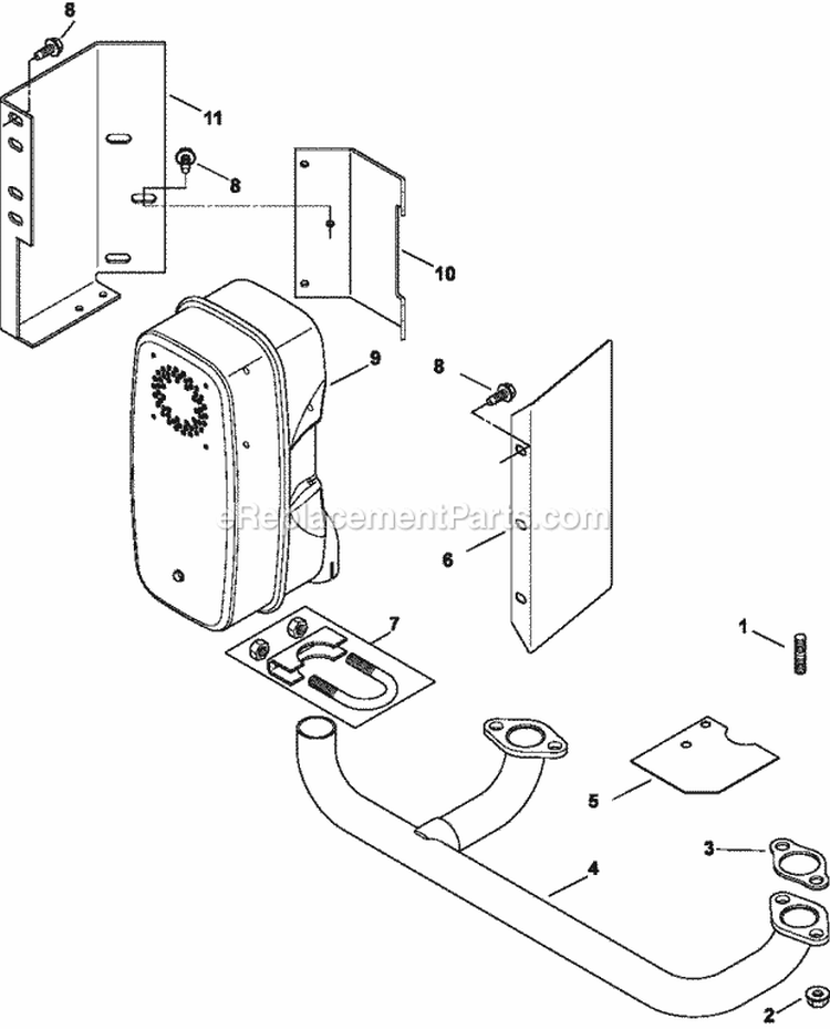 Page H Diagram and Parts List for CV22-67548  Kohler Engine