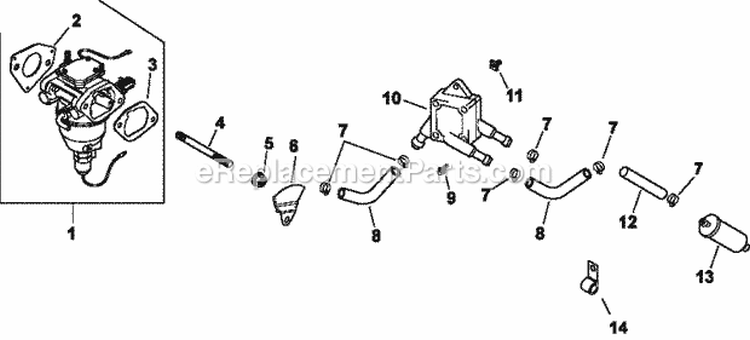 Page I Diagram and Parts List for CV20-65551  Kohler Engine