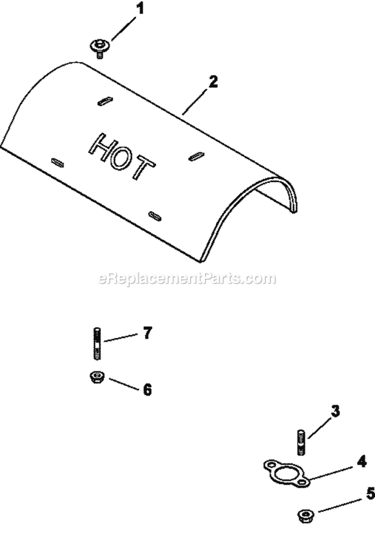 Page H Diagram and Parts List for CV22-75512  Kohler Engine
