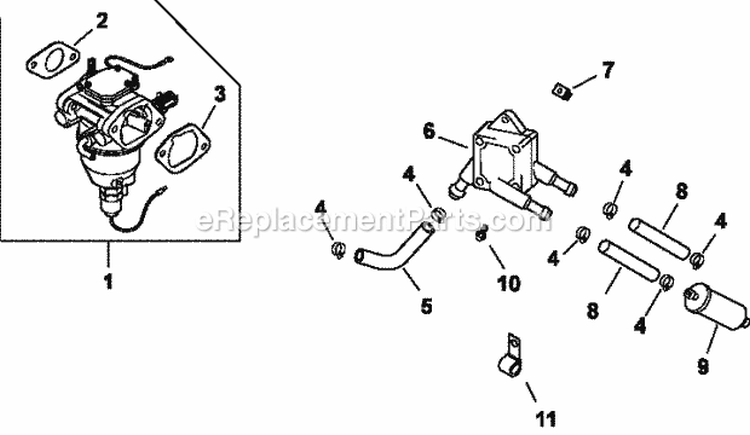 Page I Diagram and Parts List for CV22-75512  Kohler Engine
