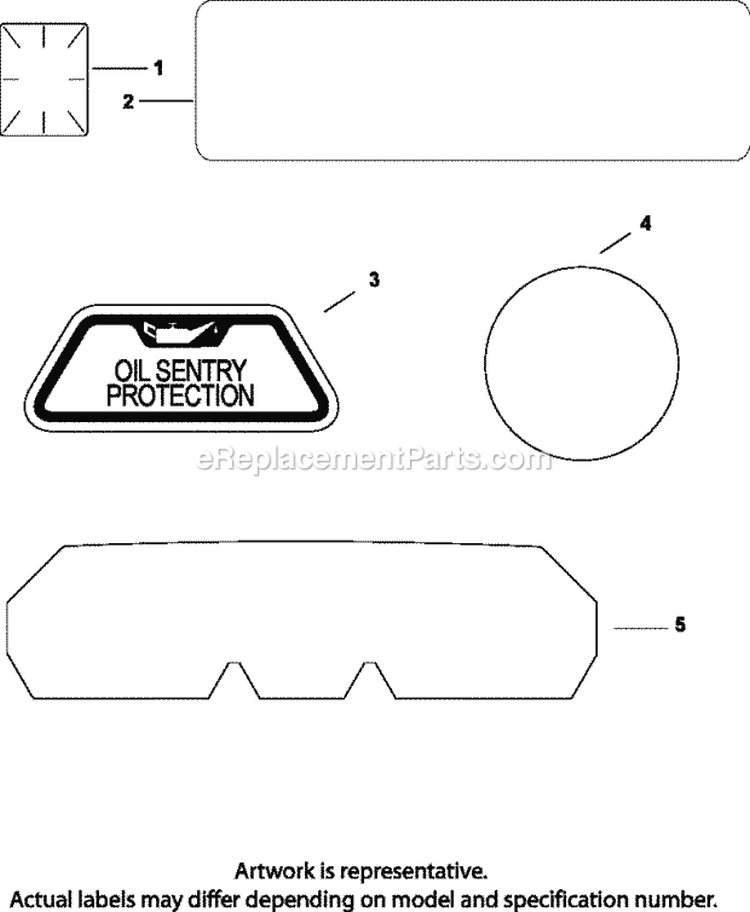 Page E Diagram and Parts List for CV23-75535  Kohler Engine