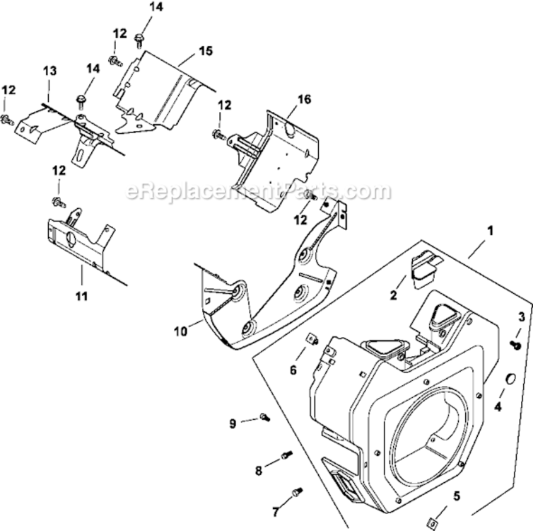 Page B Diagram and Parts List for CV23-75540  Kohler Engine