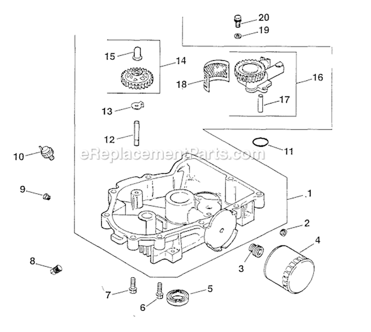 Page L Diagram and Parts List for CV23-75545  Kohler Engine