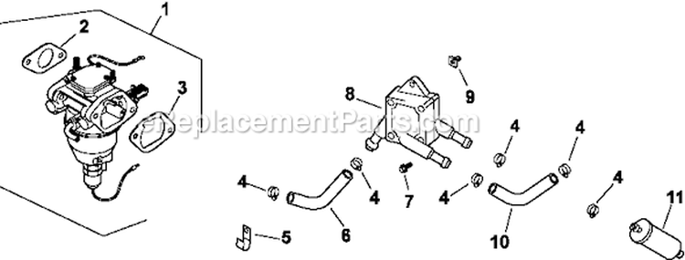 Page H Diagram and Parts List for CV23-75548  Kohler Engine