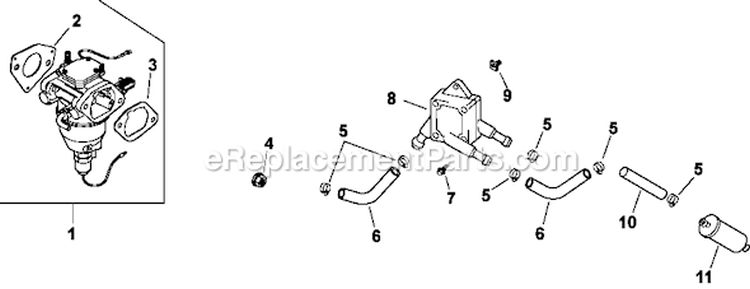 Page F Diagram and Parts List for CV23-75559  Kohler Engine