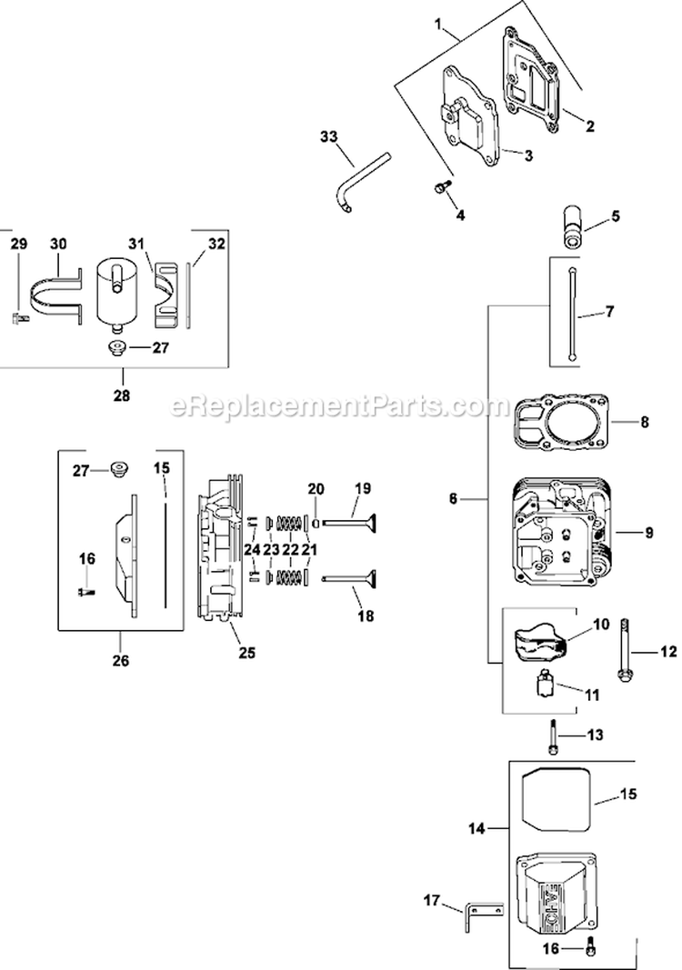 Page I Diagram and Parts List for CV23-75562  Kohler Engine