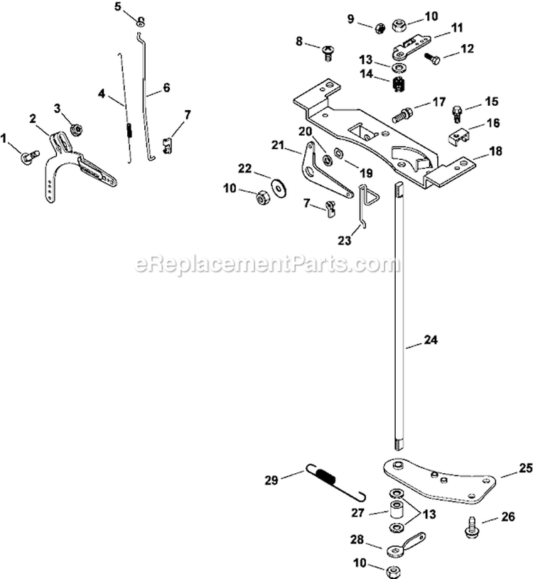Page F Diagram and Parts List for CV23-75563  Kohler Engine