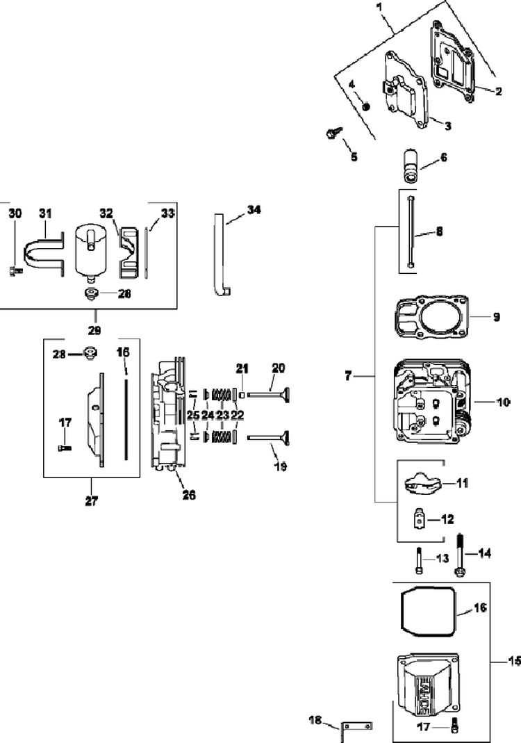 Page I Diagram and Parts List for CV23-75565  Kohler Engine