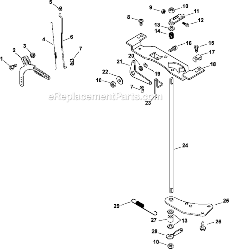 Page F Diagram and Parts List for CV23-75566  Kohler Engine