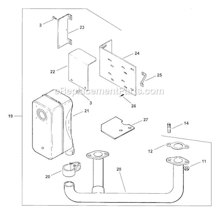 Page H Diagram and Parts List for CV23-75566  Kohler Engine