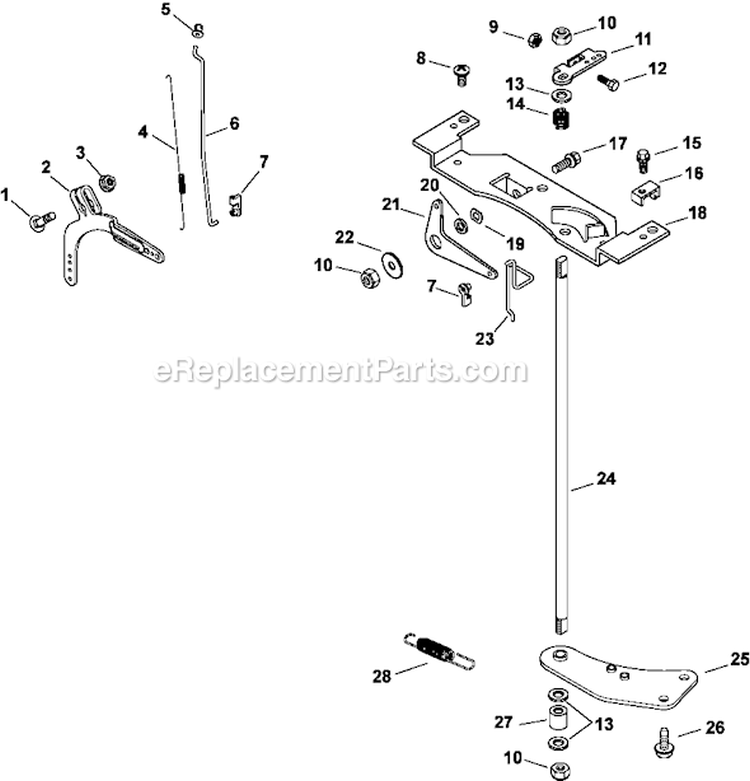 Decals 12-24-458 Diagram and Parts List for CV23-75570  Kohler Engine