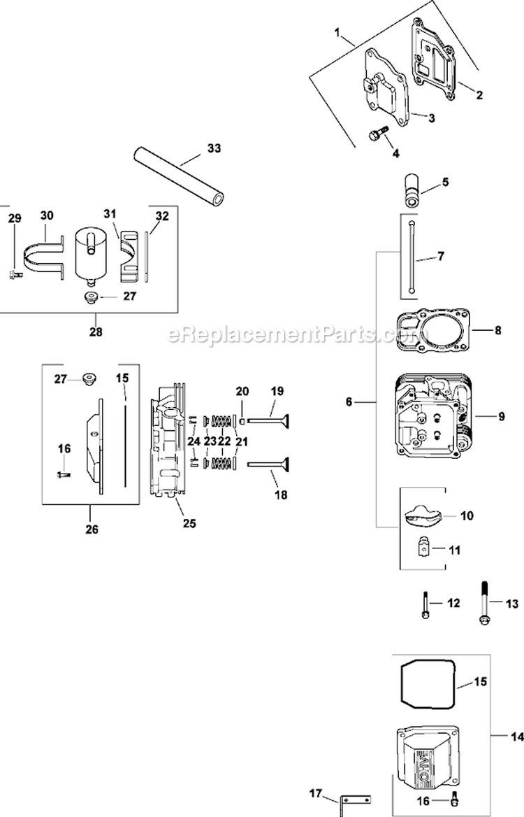 Page I Diagram and Parts List for CV23-75576  Kohler Engine