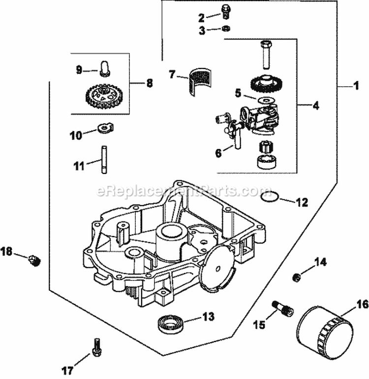 Page K Diagram and Parts List for CV23-75577  Kohler Engine
