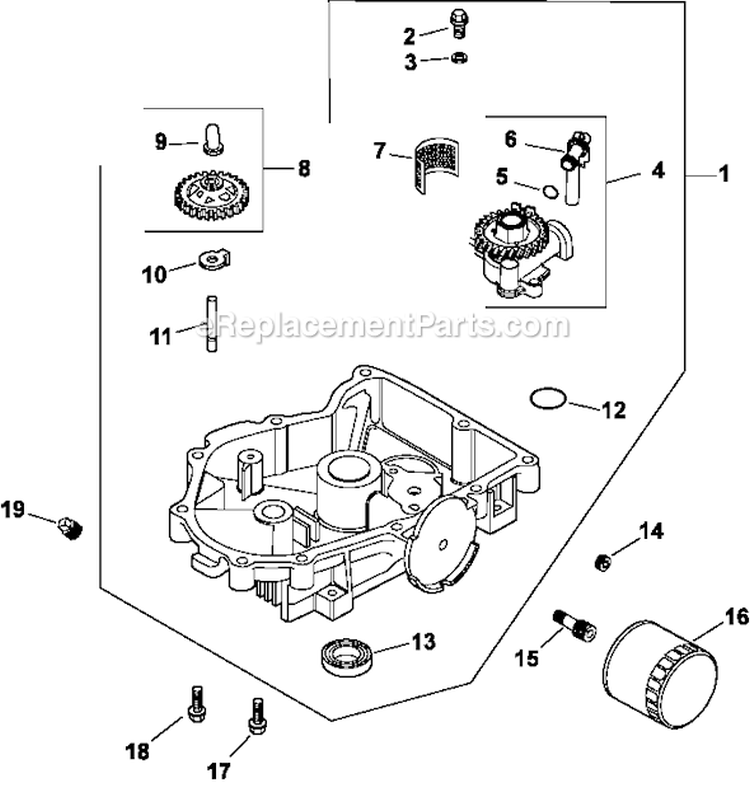 Page L Diagram and Parts List for CV23-75579  Kohler Engine