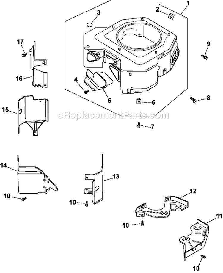 Page B Diagram and Parts List for CV23-75579  Kohler Engine