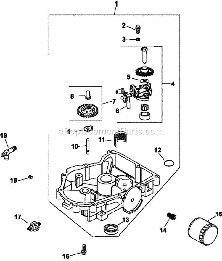 Page L Diagram and Parts List for CV23-75581  Kohler Engine
