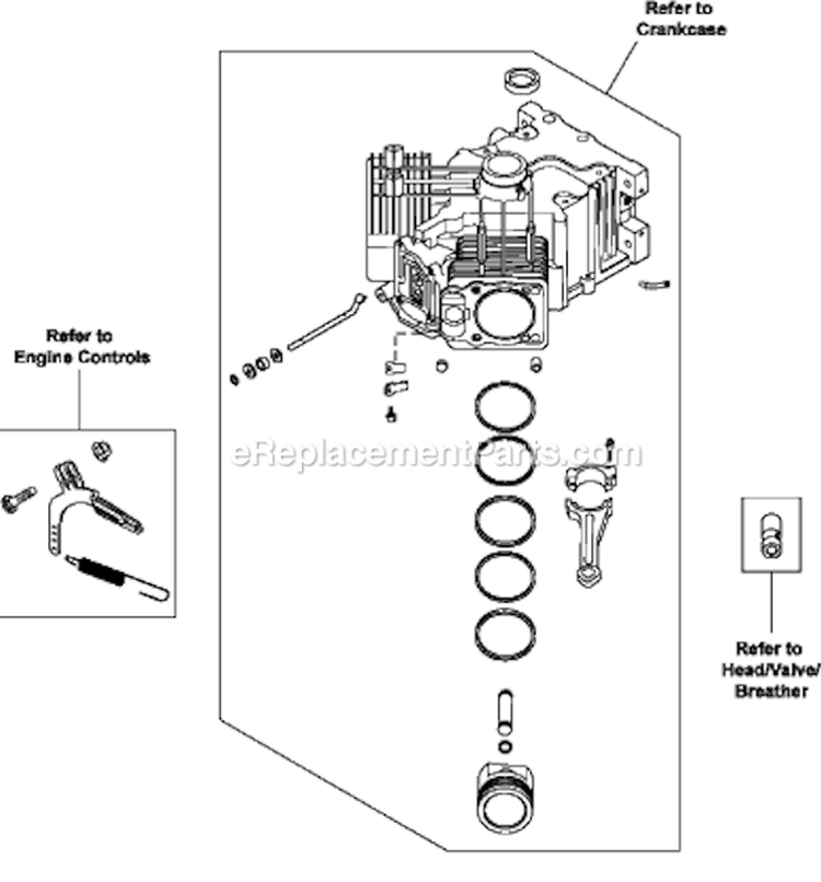 Page J Diagram and Parts List for CV23-75587  Kohler Engine