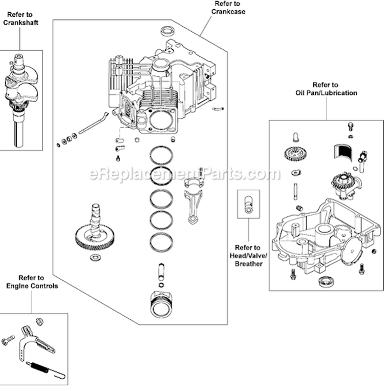 Page L Diagram and Parts List for CV23-75587  Kohler Engine
