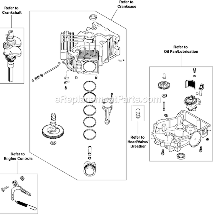 Page L Diagram and Parts List for CV23-75588  Kohler Engine