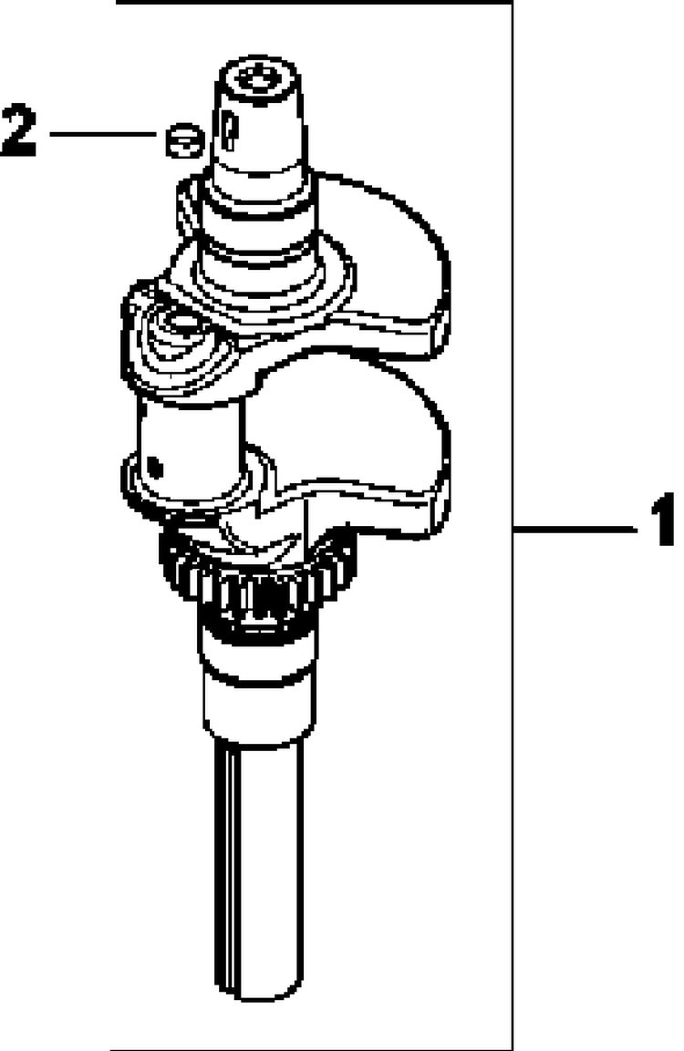 Crankshaft Diagram and Parts List for CV23-75591  Kohler Engine