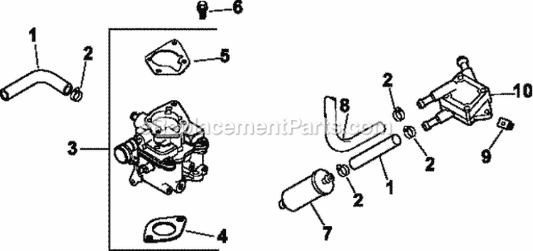 Page H Diagram and Parts List for CV23-75613  Kohler Engine
