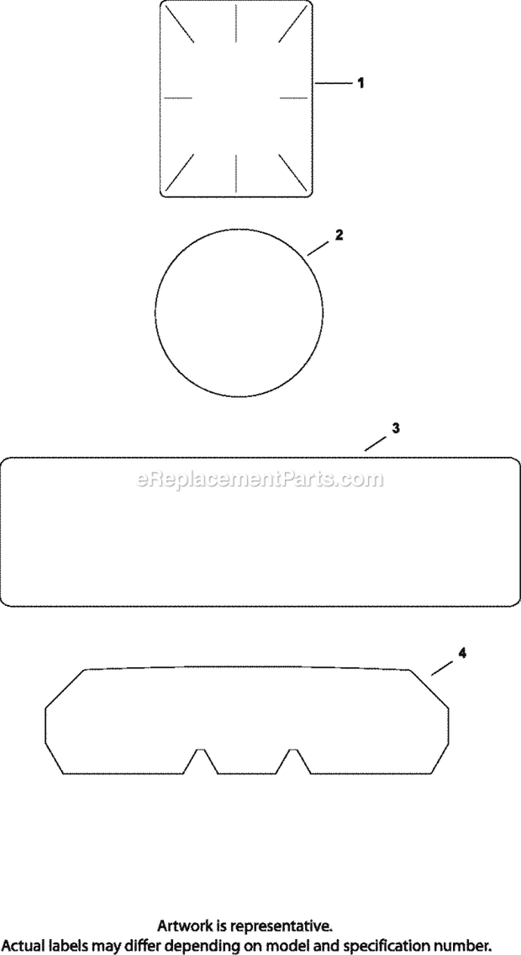 Page E Diagram and Parts List for CV22-75597  Kohler Engine
