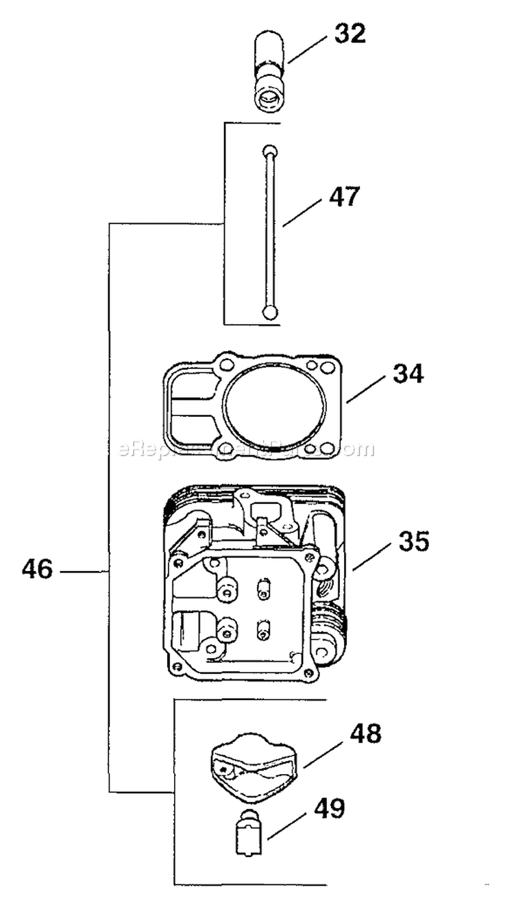 Page L Diagram and Parts List for CV23S-75523  Kohler Engine