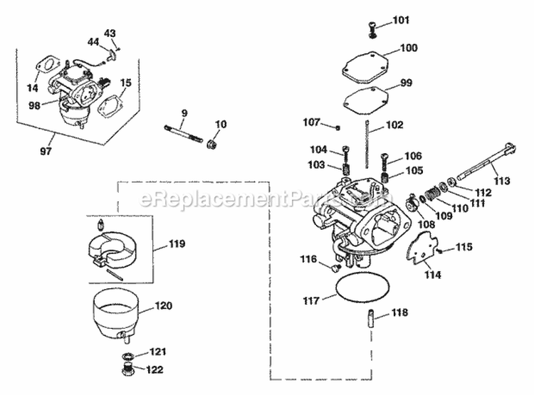 Page I Diagram and Parts List for CV25-69500  Kohler Engine