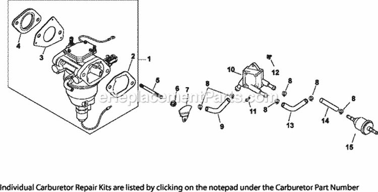Page H Diagram and Parts List for CV25-69541  Kohler Engine