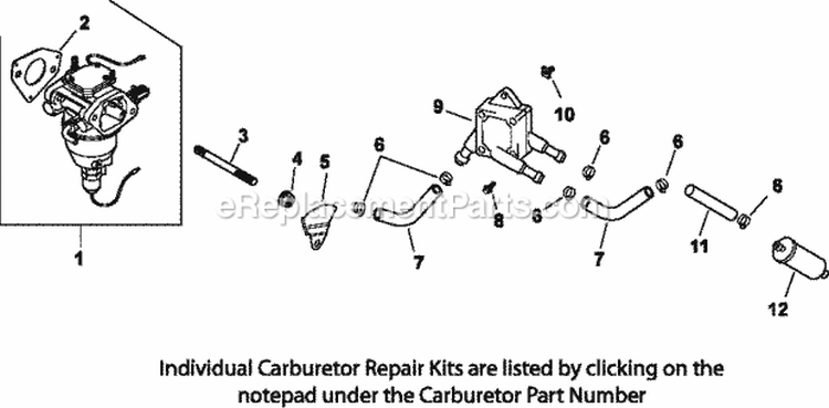 Page I Diagram and Parts List for CV25-69544  Kohler Engine