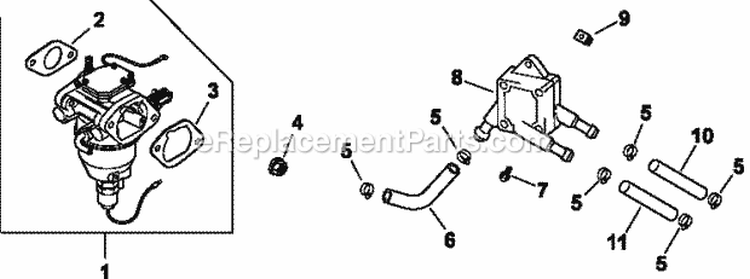 Page I Diagram and Parts List for CV25-69554  Kohler Engine