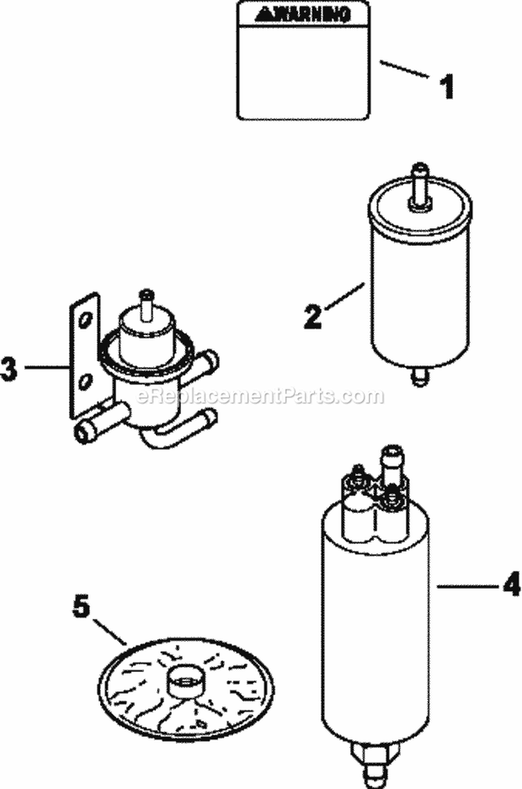 Page L Diagram and Parts List for CV26-79511  Kohler Engine