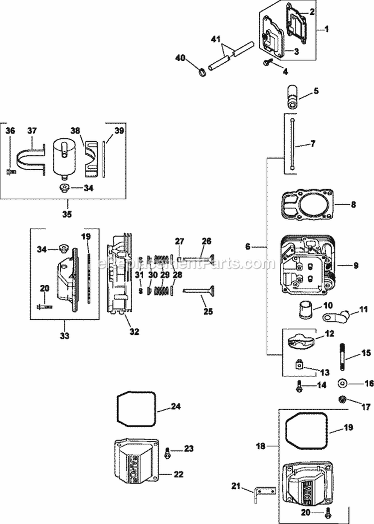 Page I Diagram and Parts List for CV26-79514  Kohler Engine
