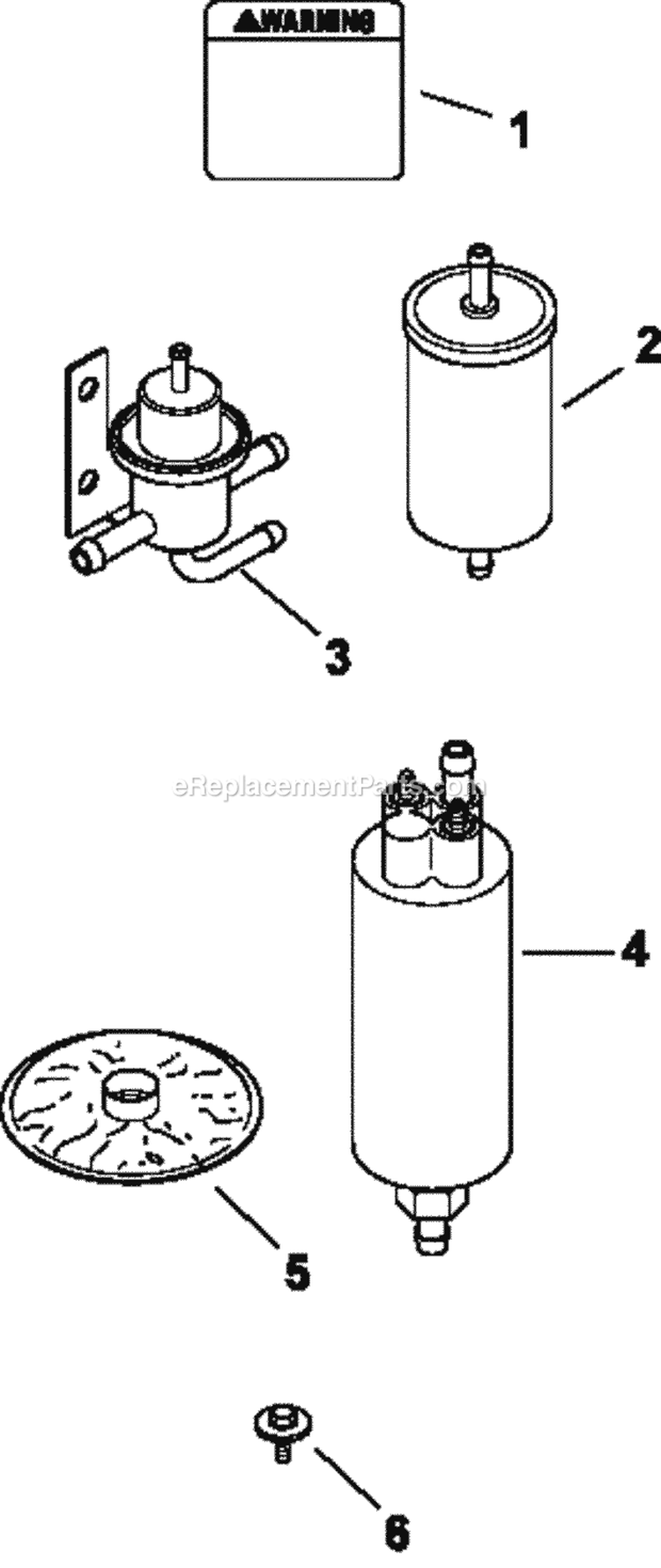 Page L Diagram and Parts List for CV26-79519  Kohler Engine