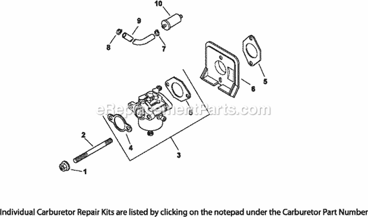 Page H Diagram and Parts List for CV430-0002  Kohler Engine