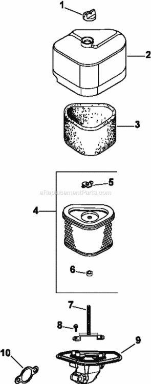 Air_IntakeFiltration_10-27-21 Diagram and Parts List for CV430-0011  Kohler Engine