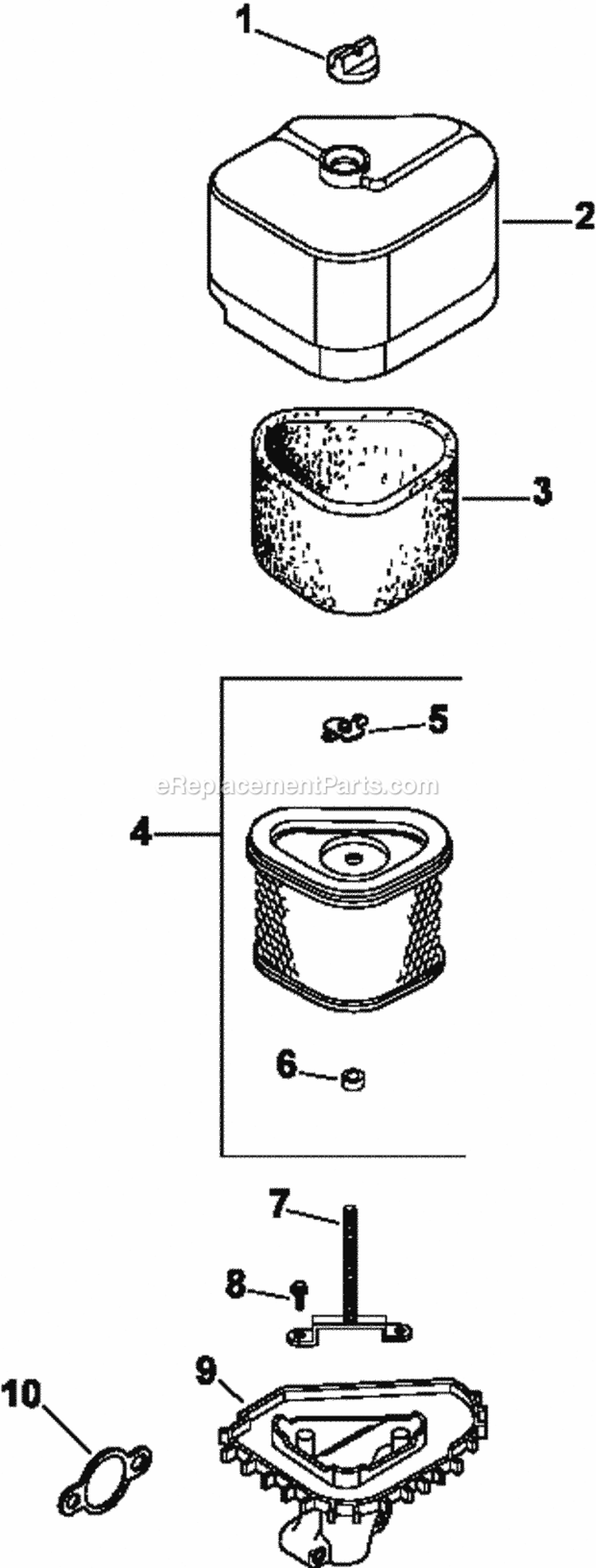 Page A Diagram and Parts List for CV13-21538  Kohler Engine