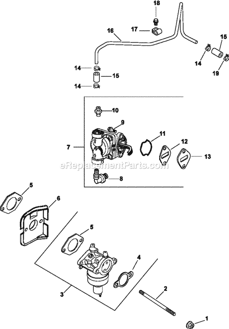 Page H Diagram and Parts List for CV460-26501  Kohler Engine