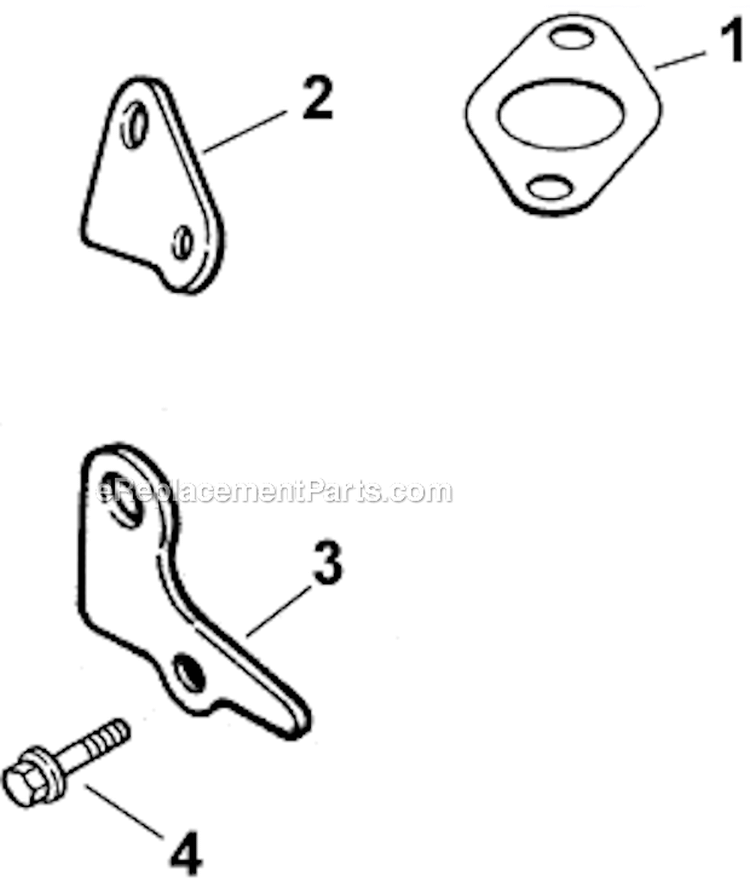Exhaust Diagram and Parts List for CV490-27508  Kohler Engine