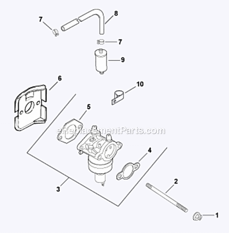 Fuel_System Diagram and Parts List for CV490-27508  Kohler Engine