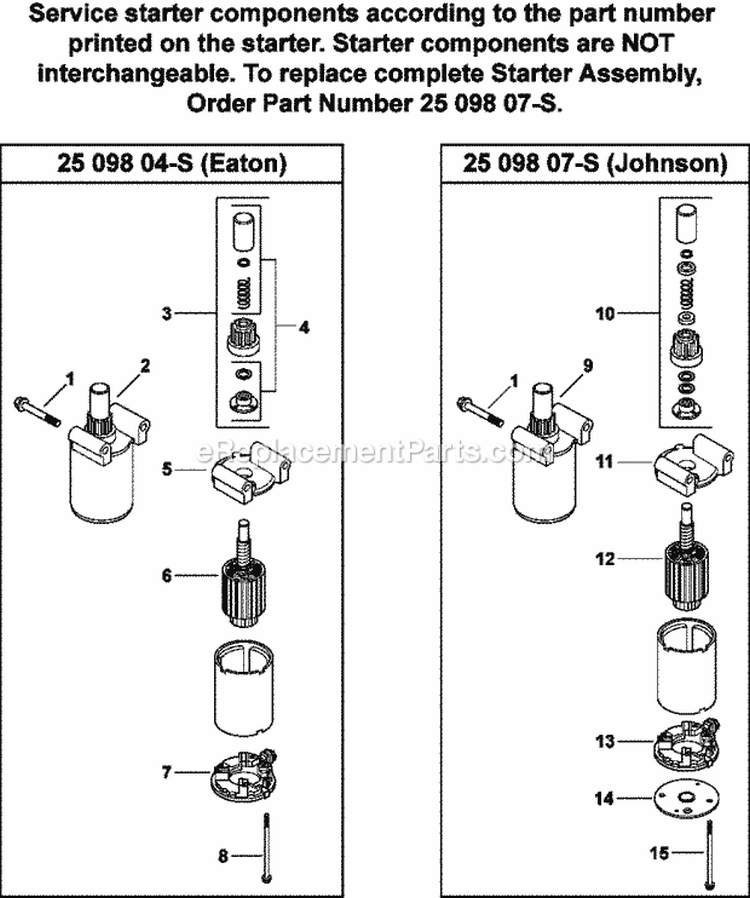 Page L Diagram and Parts List for CV15-41565  Kohler Engine