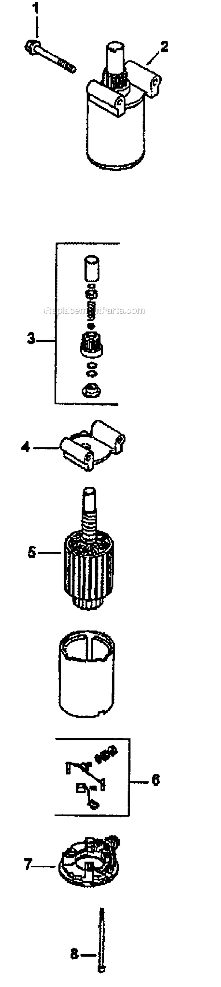 Page J Diagram and Parts List for CV490 27508 Kohler Engine