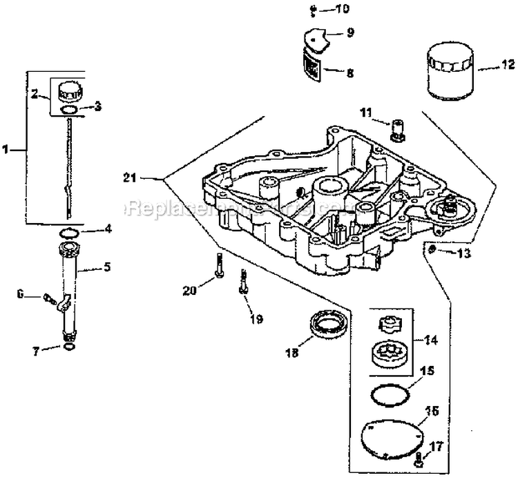 Oil PanLubrication Diagram and Parts List for CV490 27508 Kohler Engine