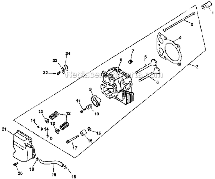 Page G Diagram and Parts List for CV490 27508 Kohler Engine