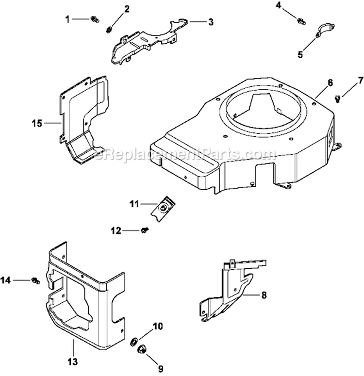 Page B Diagram and Parts List for CV491-27501  Kohler Engine