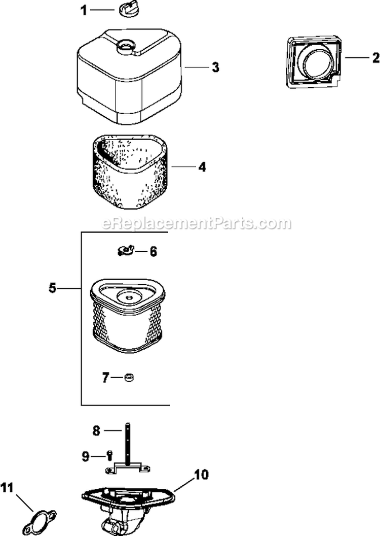 Page A Diagram and Parts List for CV492-27525  Kohler Engine