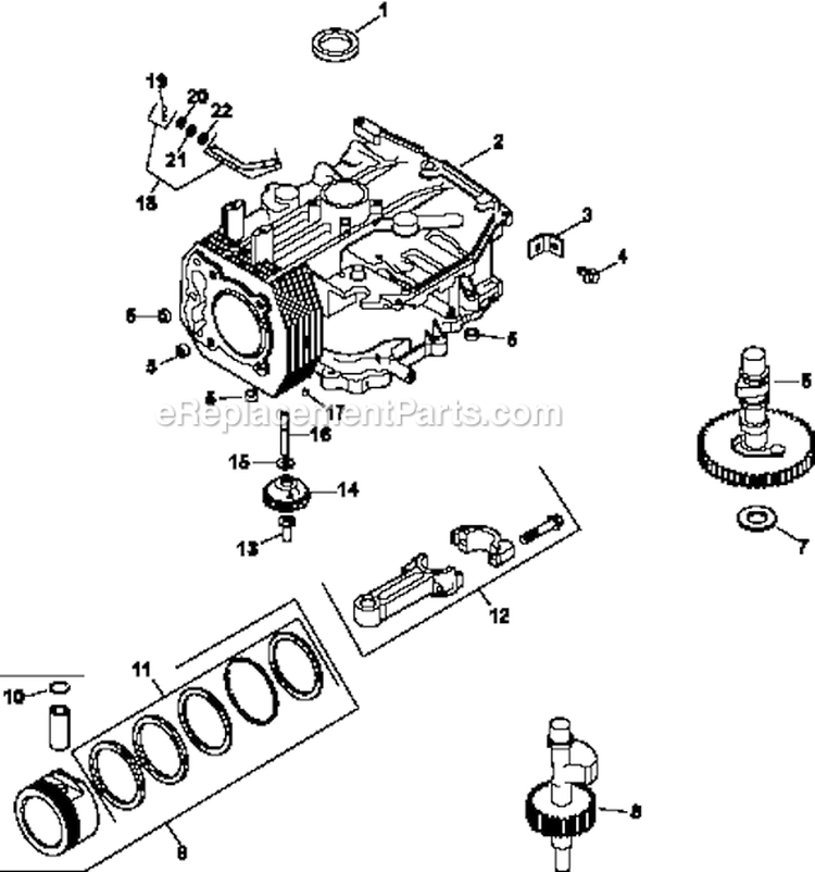 Page C Diagram and Parts List for CV492-27534  Kohler Engine
